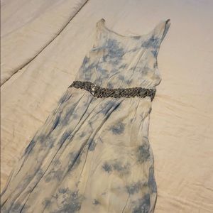 En Creme Tie Dye Maxi Dress